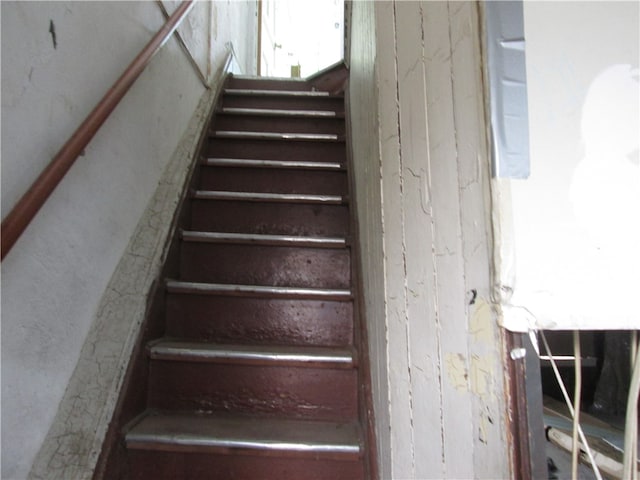 view of stairway