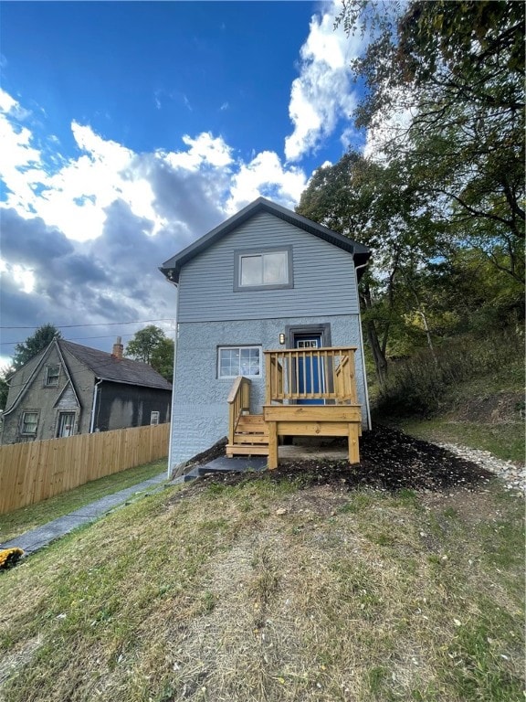 view of rear view of house