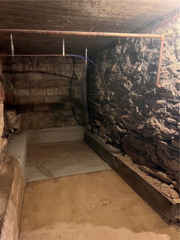 view of basement