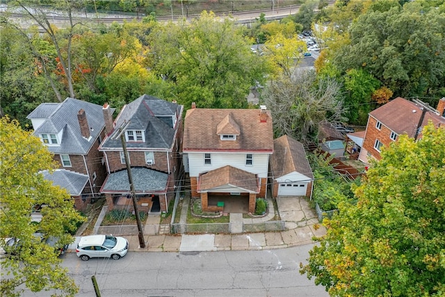 birds eye view of property