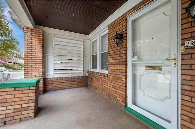 view of patio with covered porch