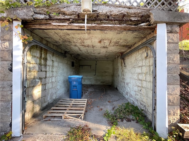 view of basement