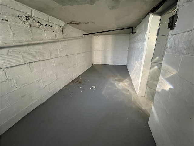 view of basement