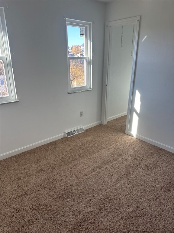 view of carpeted empty room