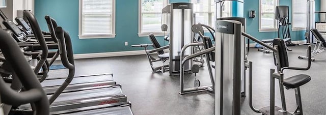 view of exercise room