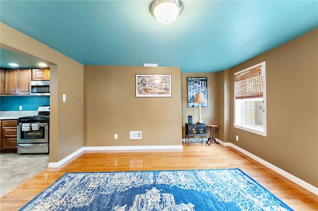 interior space featuring light hardwood / wood-style flooring