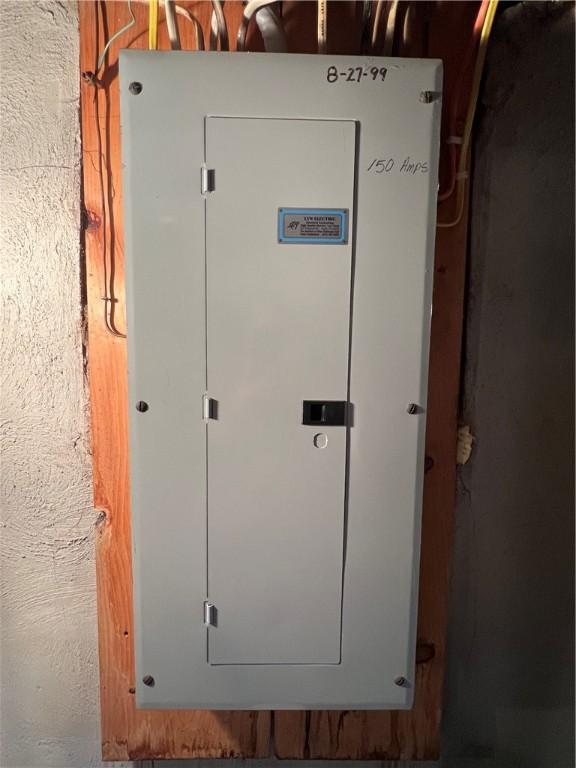 utility room with electric panel