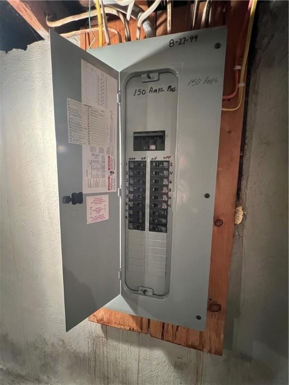 utility room featuring electric panel