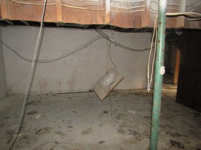 view of basement