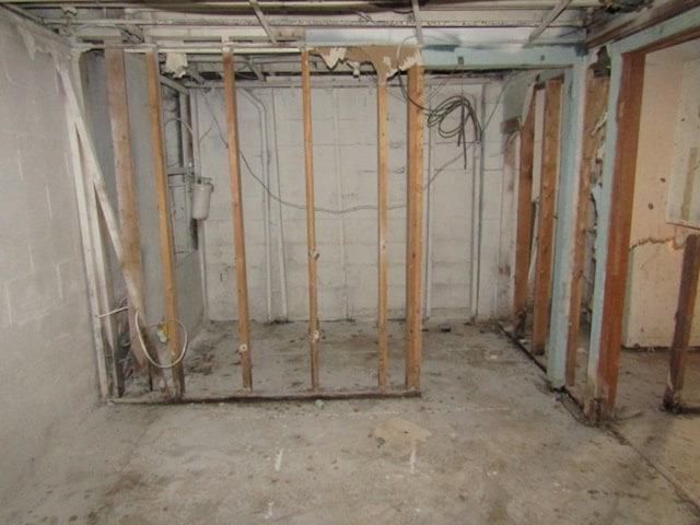 view of basement