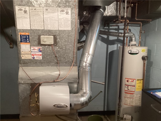 utilities with gas water heater