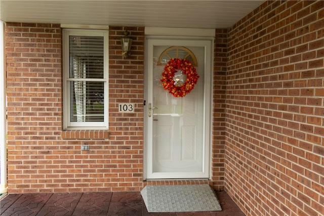 view of entrance to property