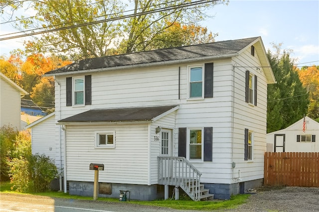 view of rear view of house