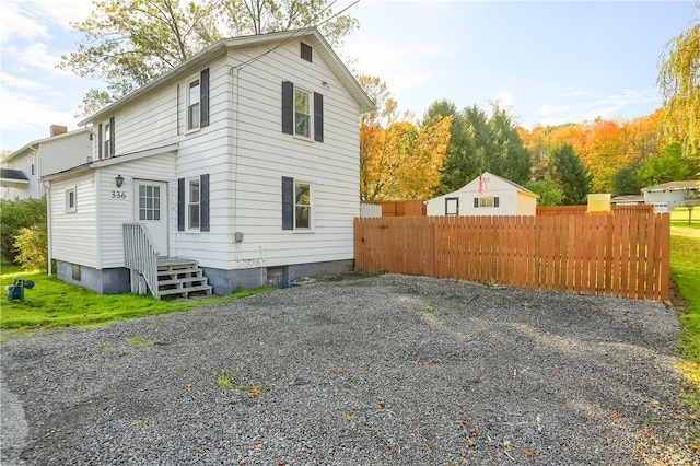 view of rear view of house