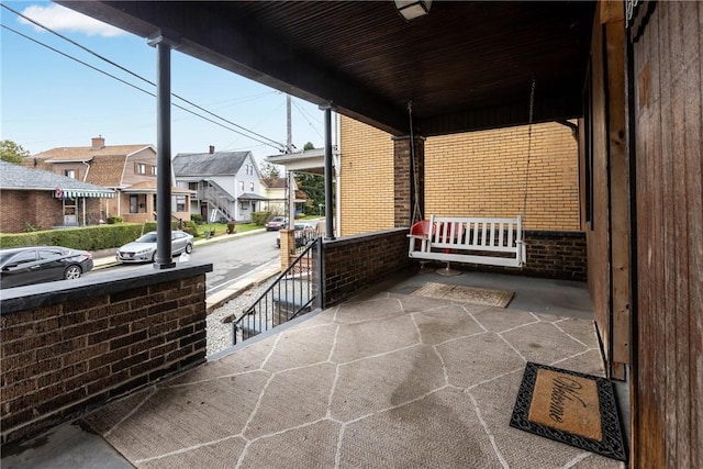 view of patio with covered porch