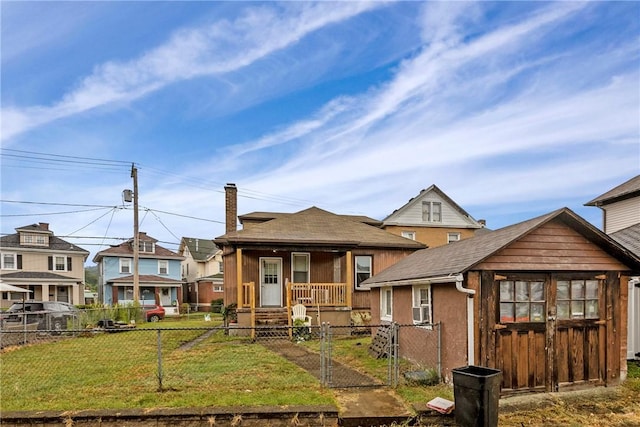 view of front of house featuring covered porch