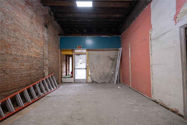 interior space with concrete flooring