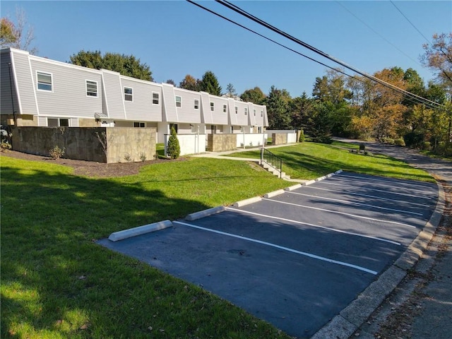 view of uncovered parking lot