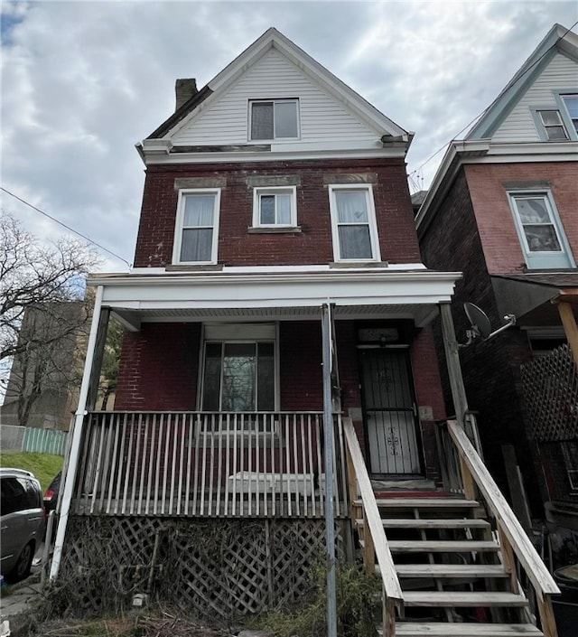 view of front of house with a porch