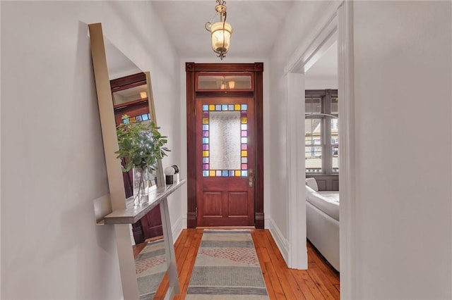 110 Pius St, South Side, PA 15203 - entrance foyer with light wood-style floors and baseboards