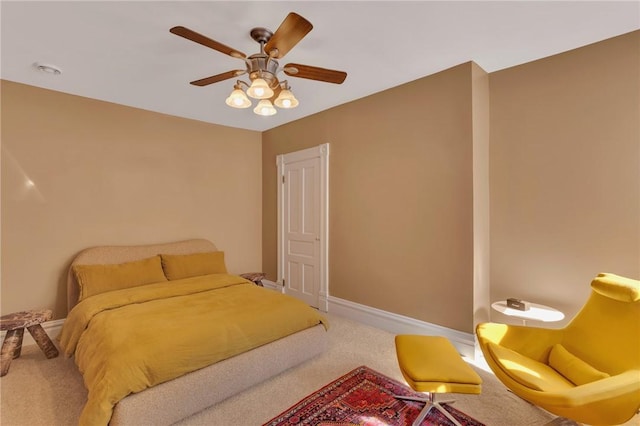 110 Pius St, South Side, PA 15203 - bedroom with carpet flooring, baseboards, and a ceiling fan