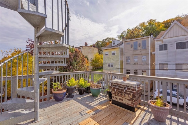 110 Pius St, South Side, PA 15203 - view of wooden deck