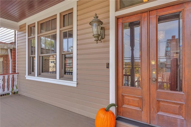 110 Pius St, South Side, PA 15203 - entrance to property with french doors and covered porch