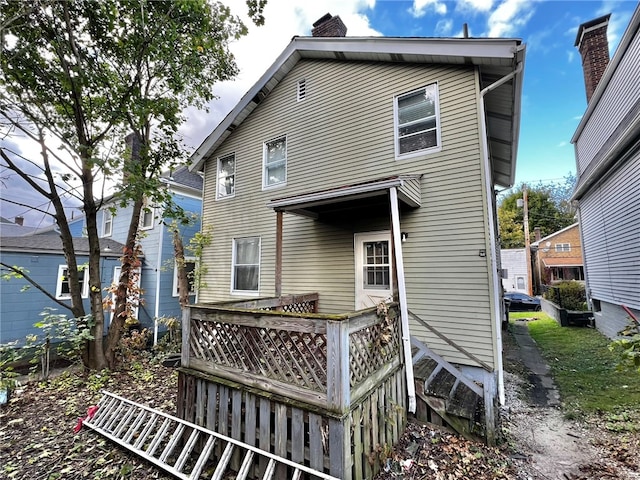 view of back of property