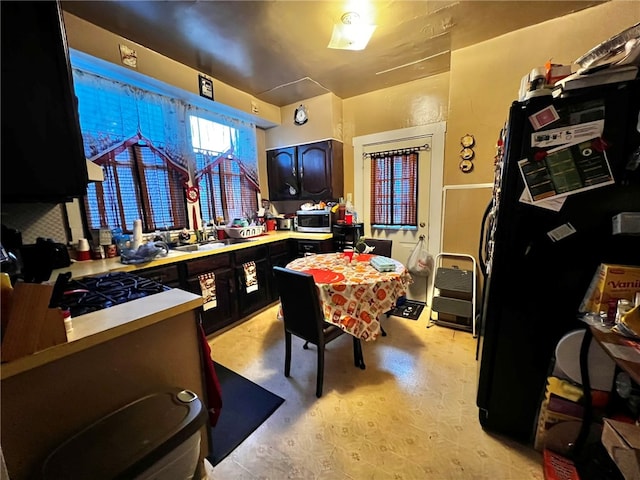 interior space featuring sink