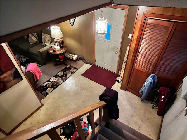 view of entrance foyer