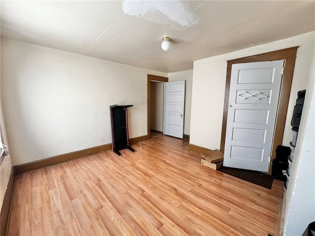 1229 Main St, Aliquippa, PA 15001 - unfurnished bedroom featuring light wood-style flooring and baseboards