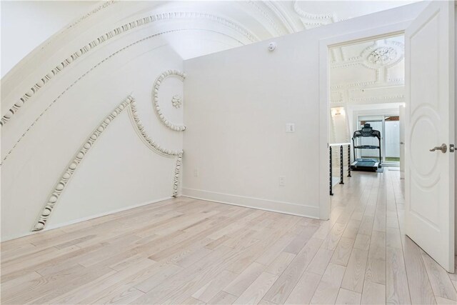 interior space featuring light wood-type flooring