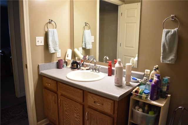 bathroom featuring vanity