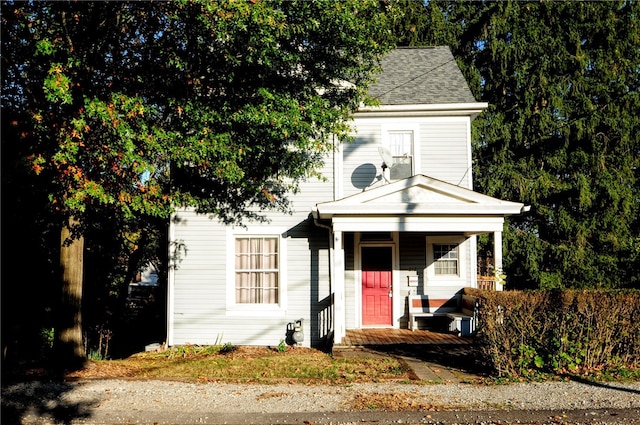 view of front facade with covered porch