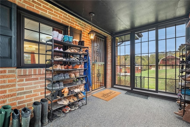 view of sunroom / solarium