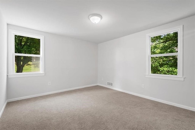 spare room featuring carpet flooring