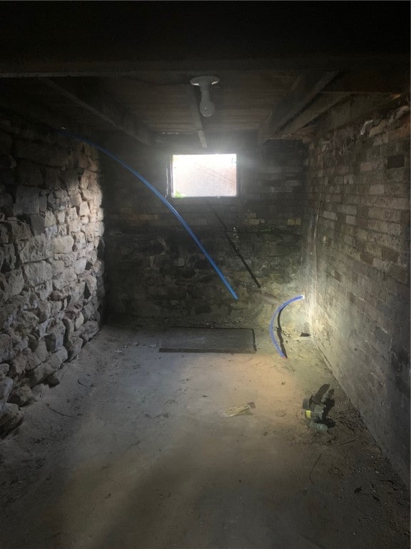 view of basement