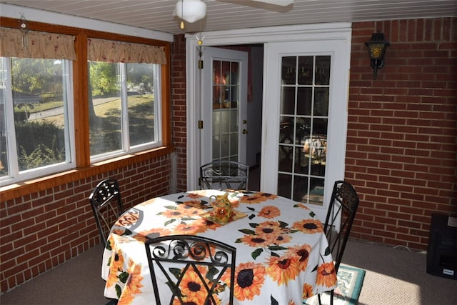 view of sunroom