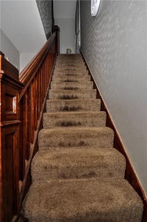 view of stairway