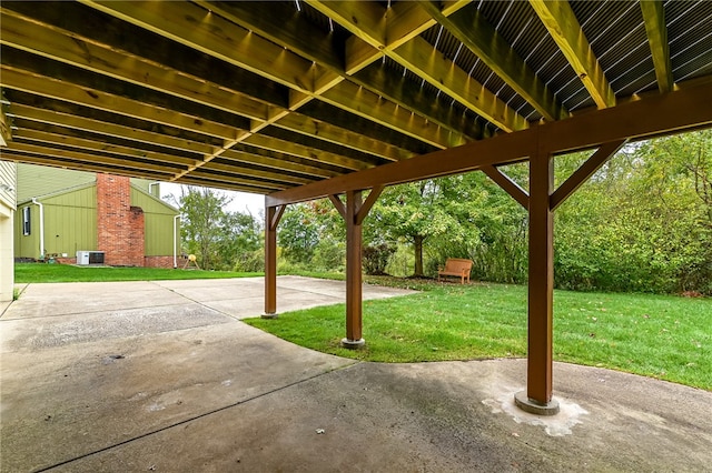 view of patio / terrace featuring central air condition unit