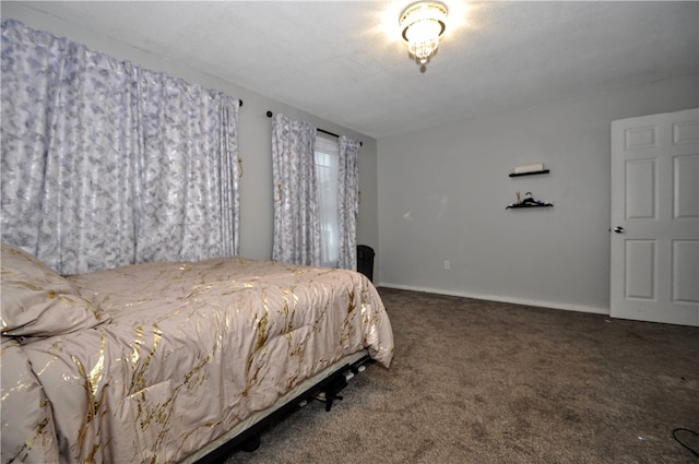 bedroom with carpet flooring