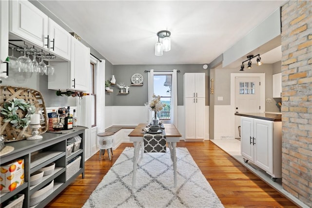 interior space featuring hardwood / wood-style floors