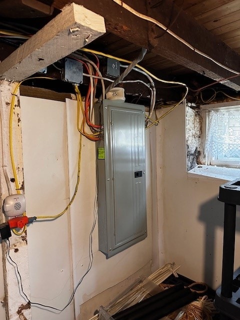 utility room featuring electric panel