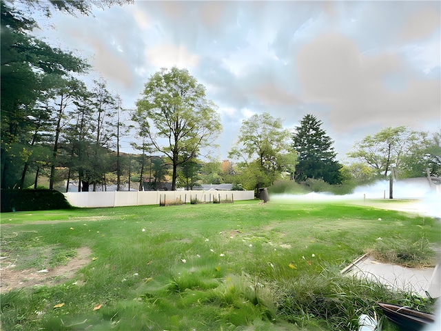 view of yard featuring a water view