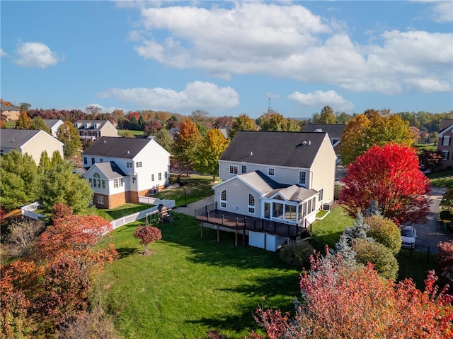 birds eye view of property