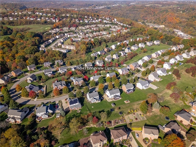 birds eye view of property