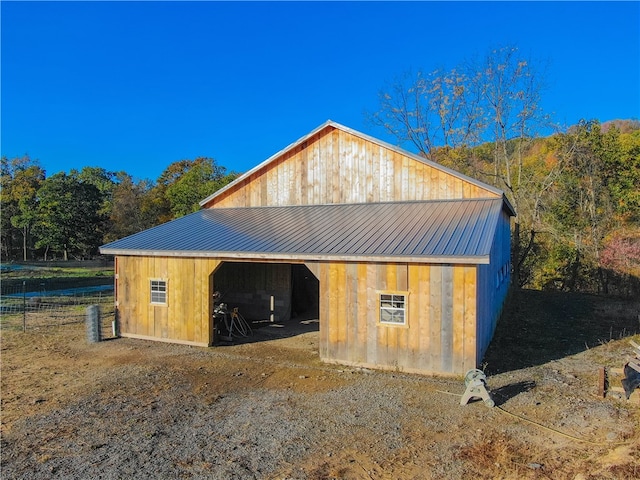 view of outdoor structure