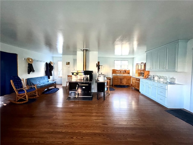 bedroom featuring dark wood-type flooring