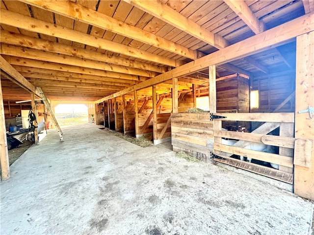 view of stable