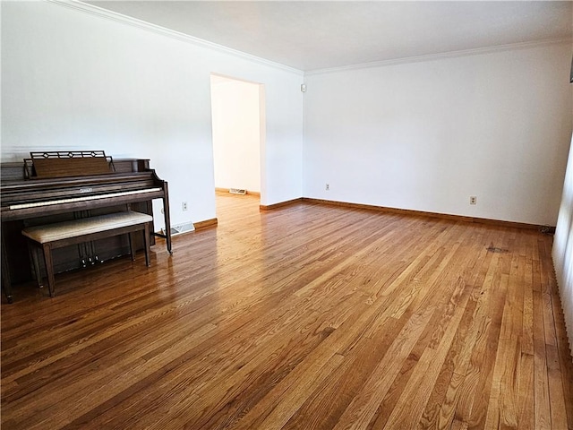 2656 Shelly Dr, White Twp Ind, PA 15701 - interior space with baseboards, wood finished floors, and ornamental molding